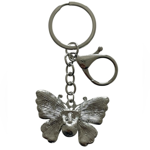 Nicole Pink Butterfly Keychain - Picture 3 of 4